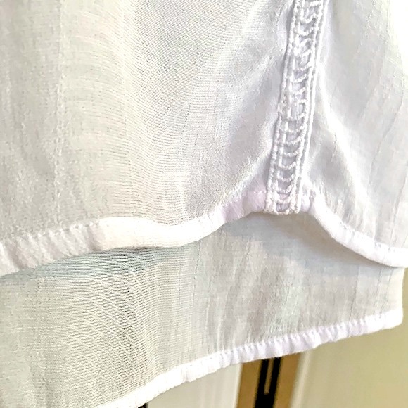 Fever White Sleeveless Cover Up Dress Size Large NWOT - Picture 9 of 13